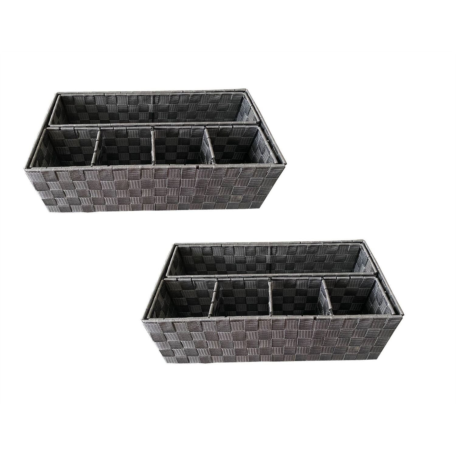 Image of 6 Section Fabric And Metal Organiser&hellip;
