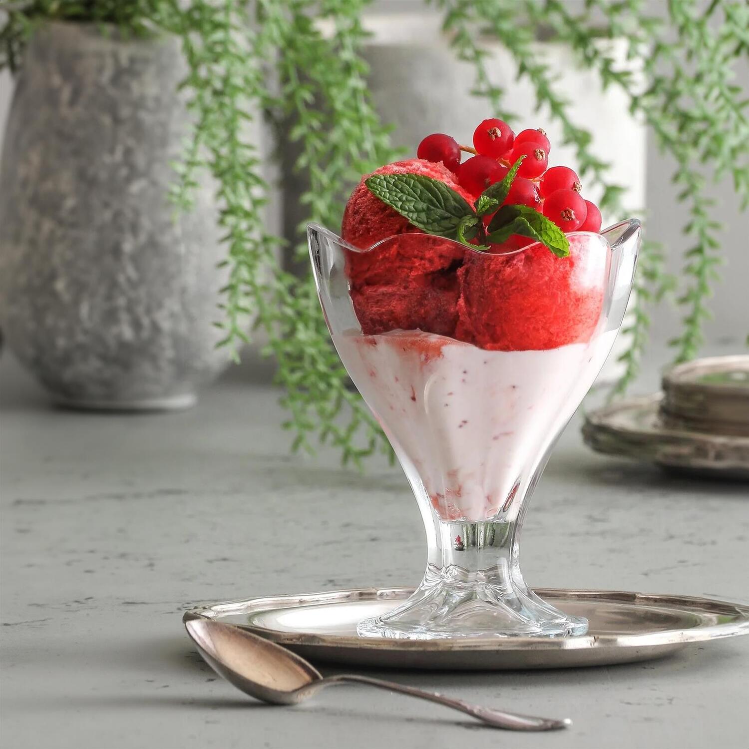Image of Lily Glass Ice Cream Bowls -&hellip;