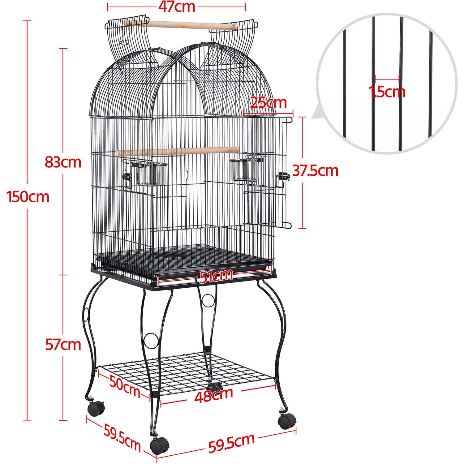 Wheel Operable Parrot Cages For Angles Angles Pets photo
