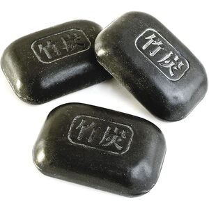 Set of 3 Bamboo Charcoal Soap Bars