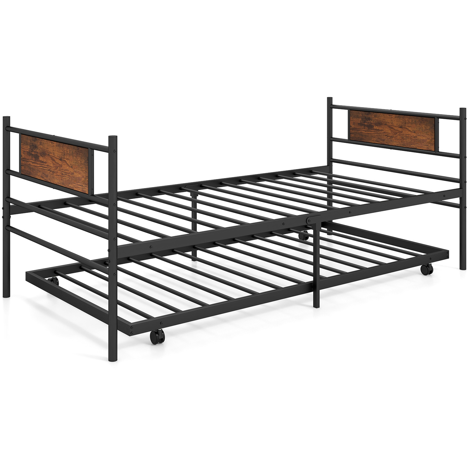 3ft Single Bed Frame Day Bed - Black