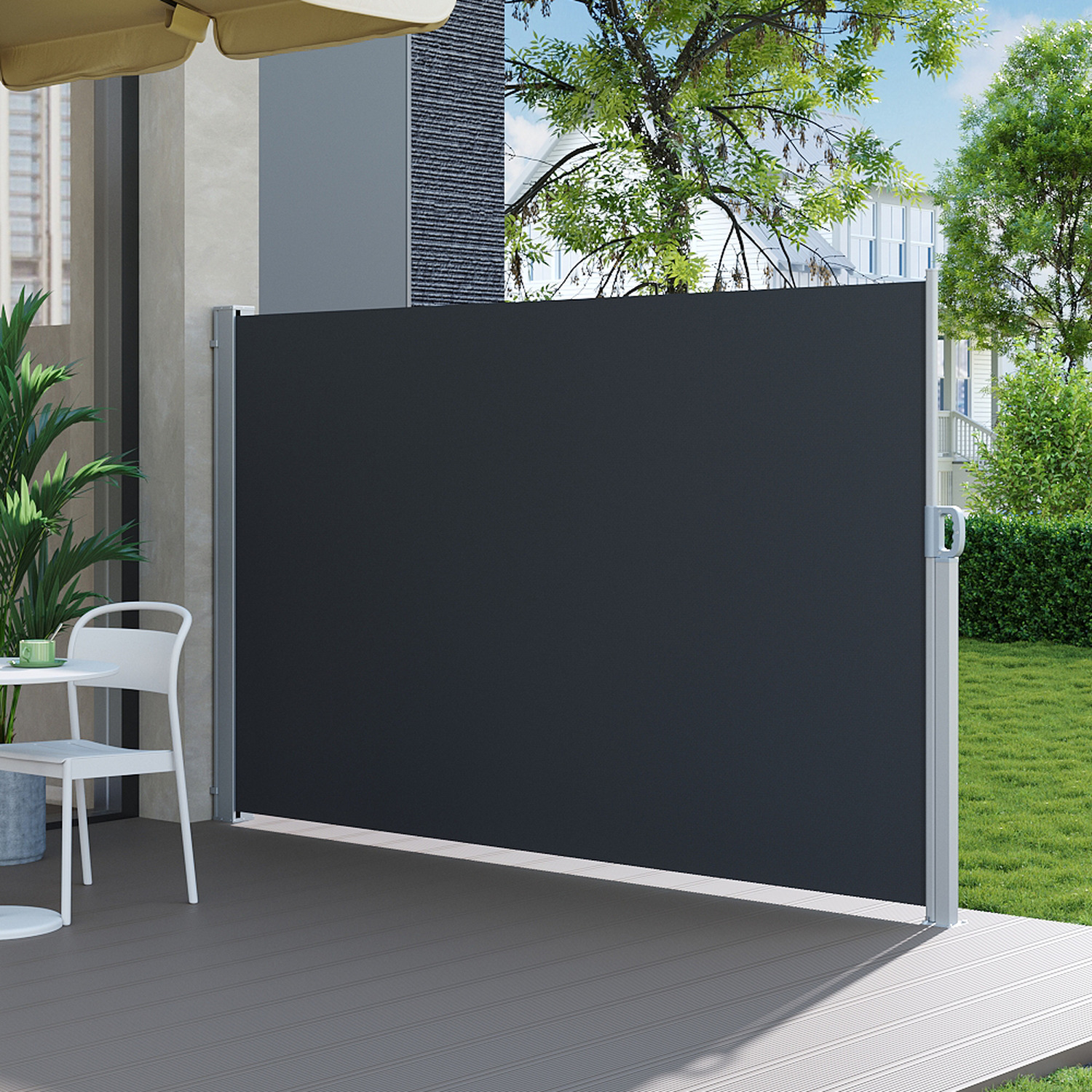 Image of Outdoor Retractable Waterproof Privacy Side Awning&hellip;