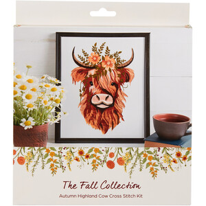Highland Cow Cross Stitch Kit
