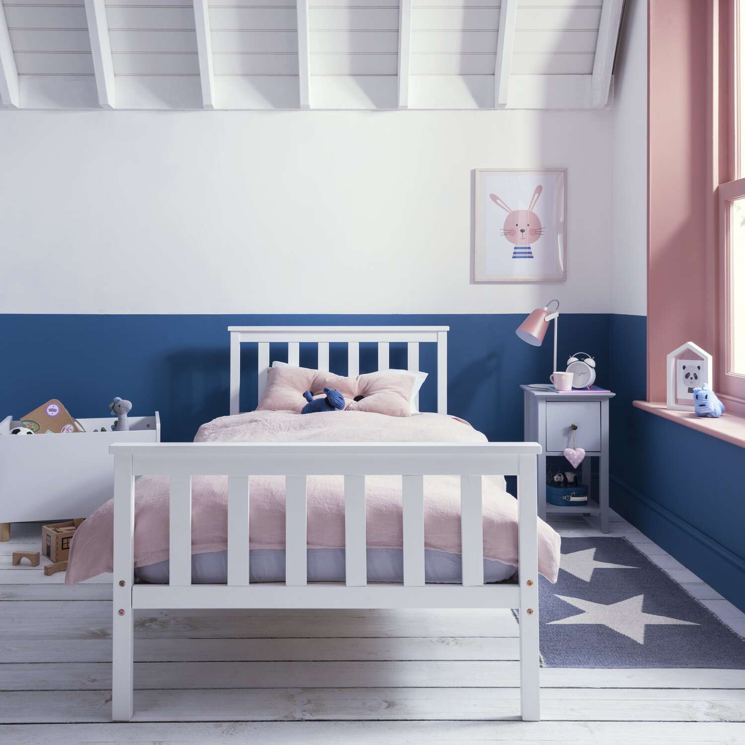 Dorset Single Bed Frame - White