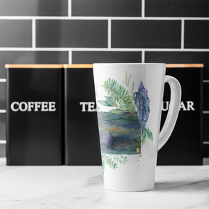 Green Leaves Board Latte Mug