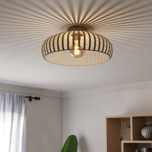 EGLO Mogano 3 Steel Minimalist, Caged Style Ceiling Light