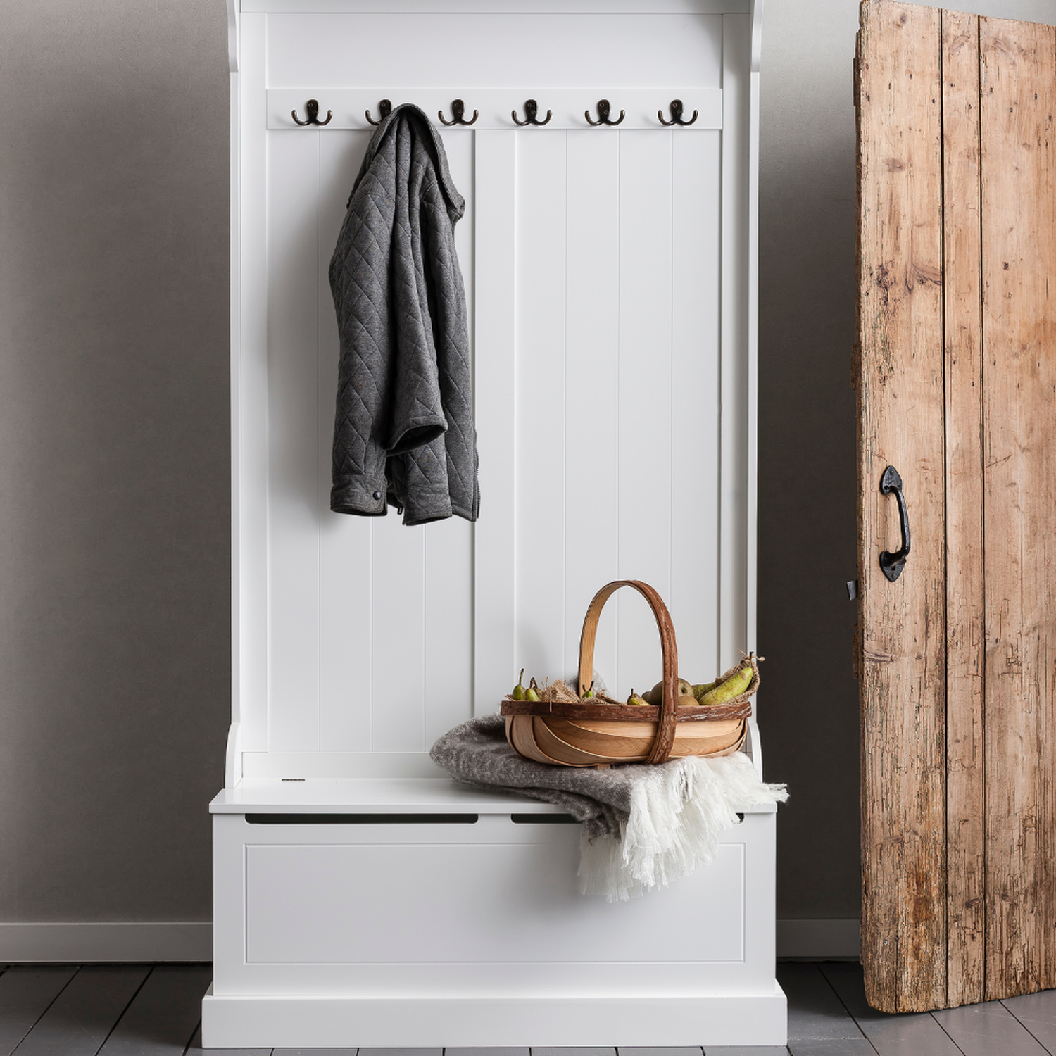 Brittany Hallway Bench - White
