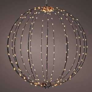 Hanging Spinning Effect Ball Light Christmas Warm White LED 30cm
