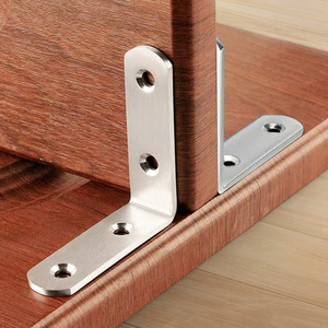 32-Piece L-Shaped Stainless Steel Corner Bracket Kit