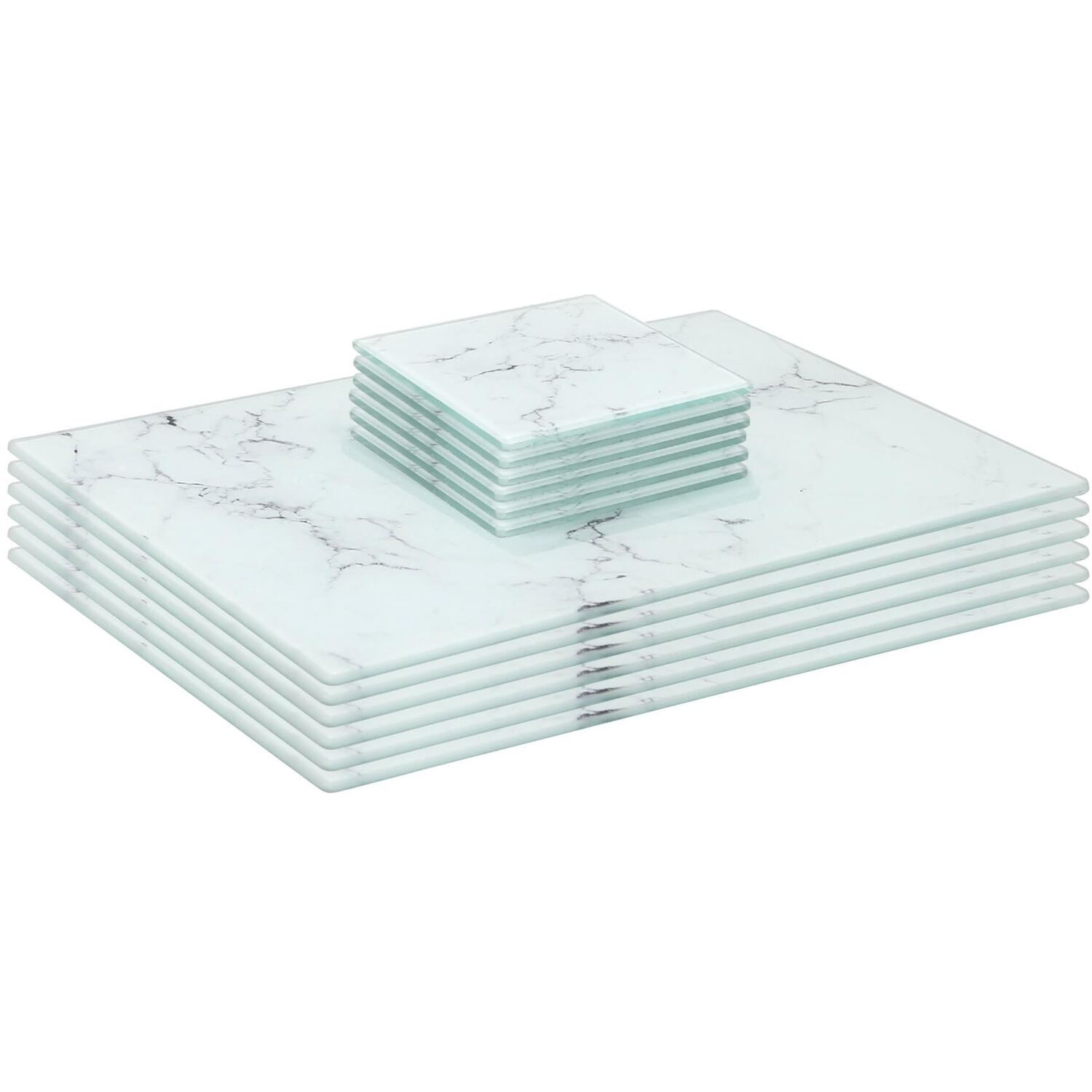 Image of 12pc 30 x 20cm Glass Placemats&hellip;