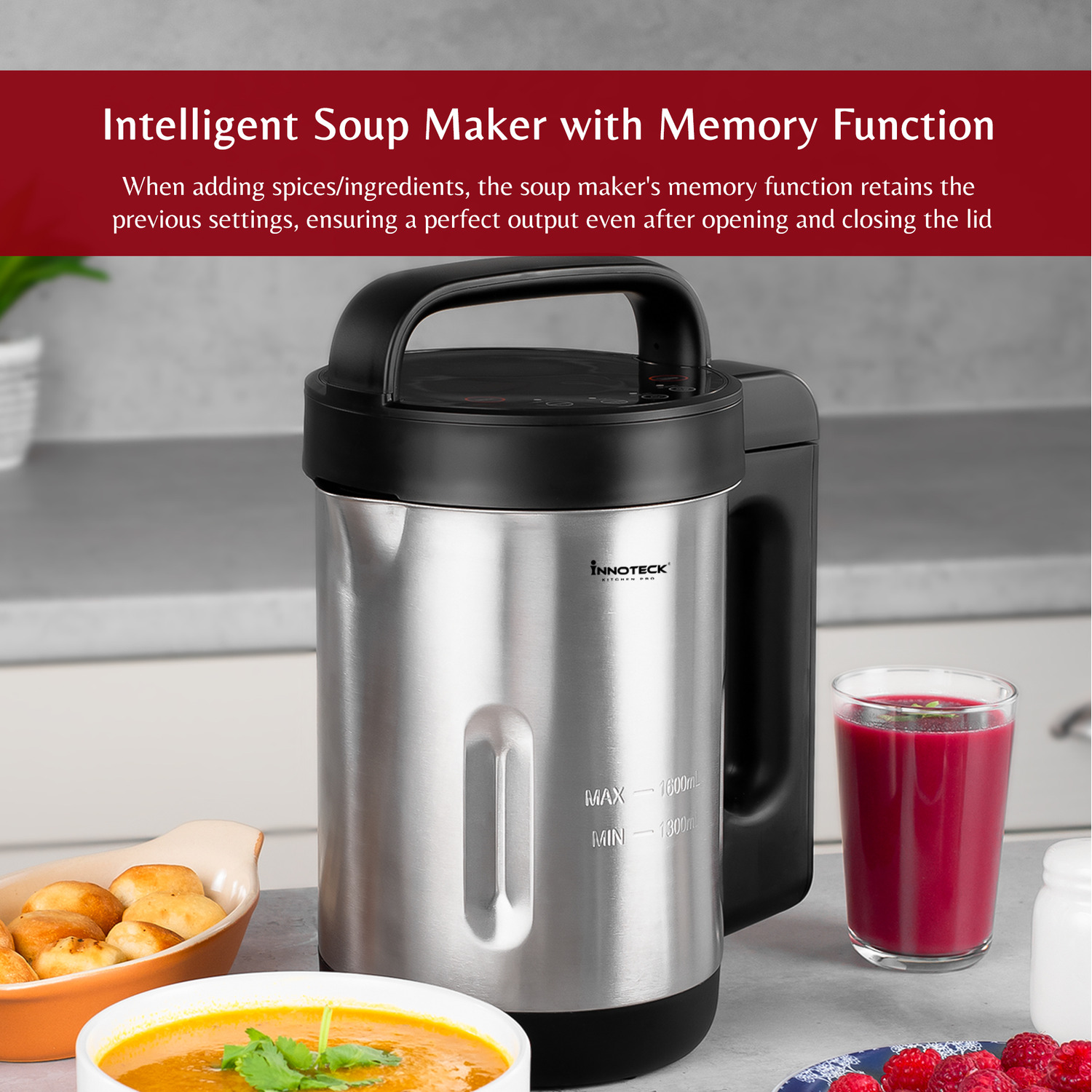 Soup Machine Kitchen Pro 1.6L Digital Soup Maker