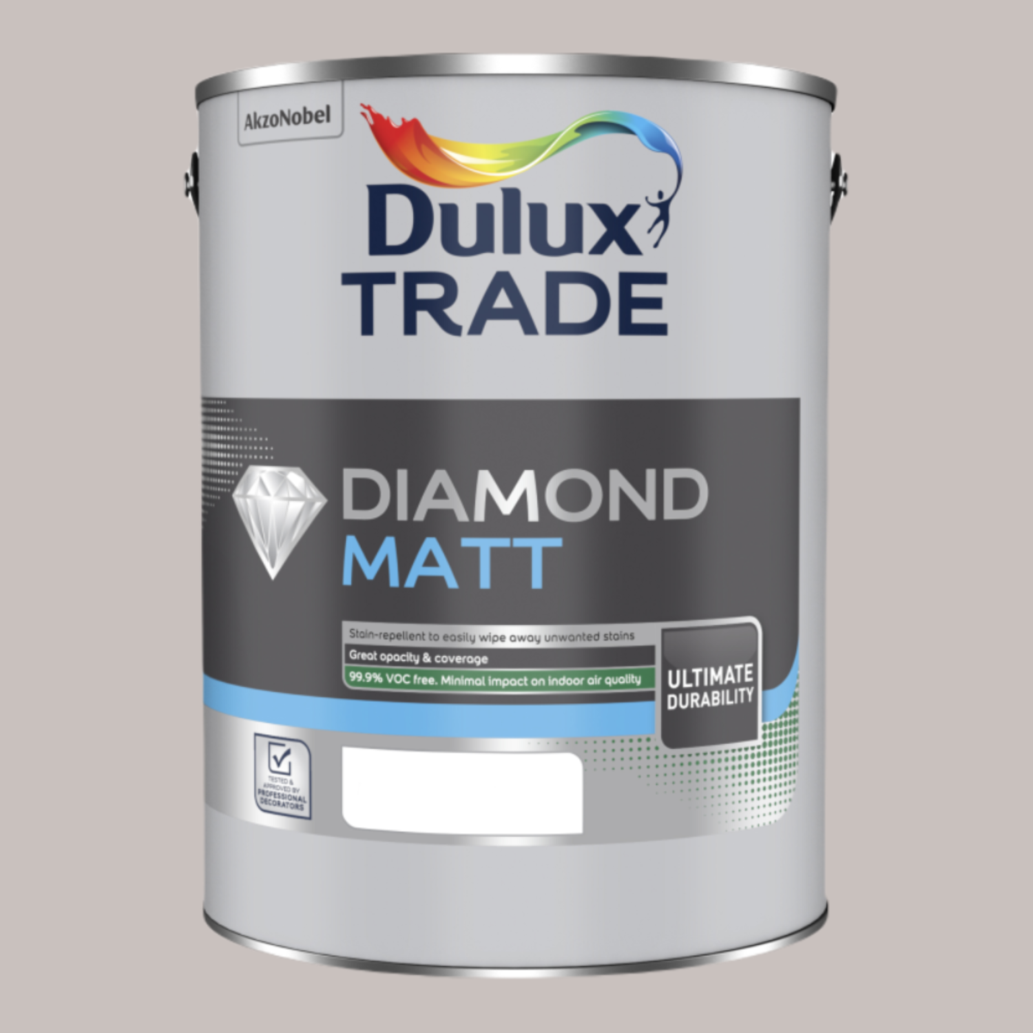 Dulux Trade Diamond Matt Mixed Colour - Polished Pebble / 5L