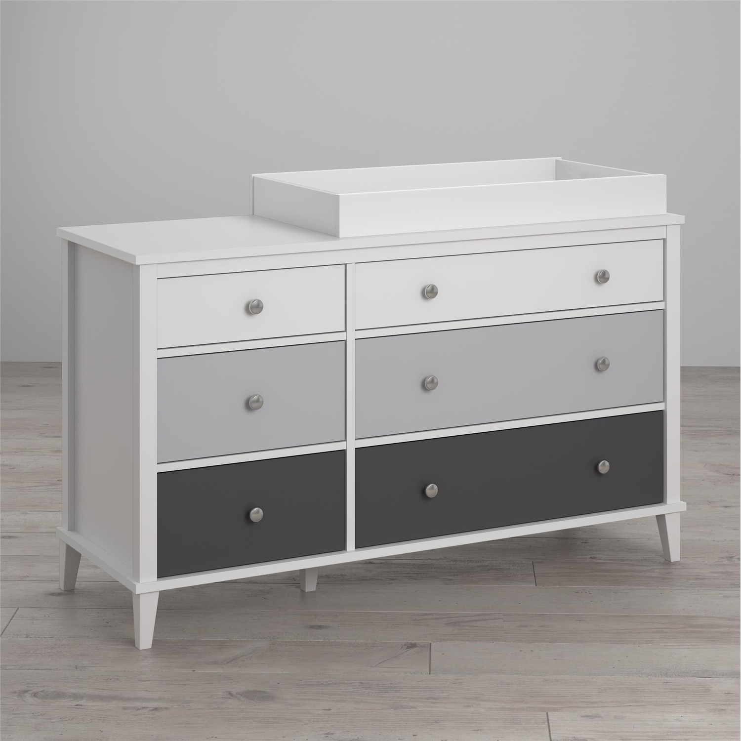 Ls Mh Poppy 6 Drawers Changing Table - Grey