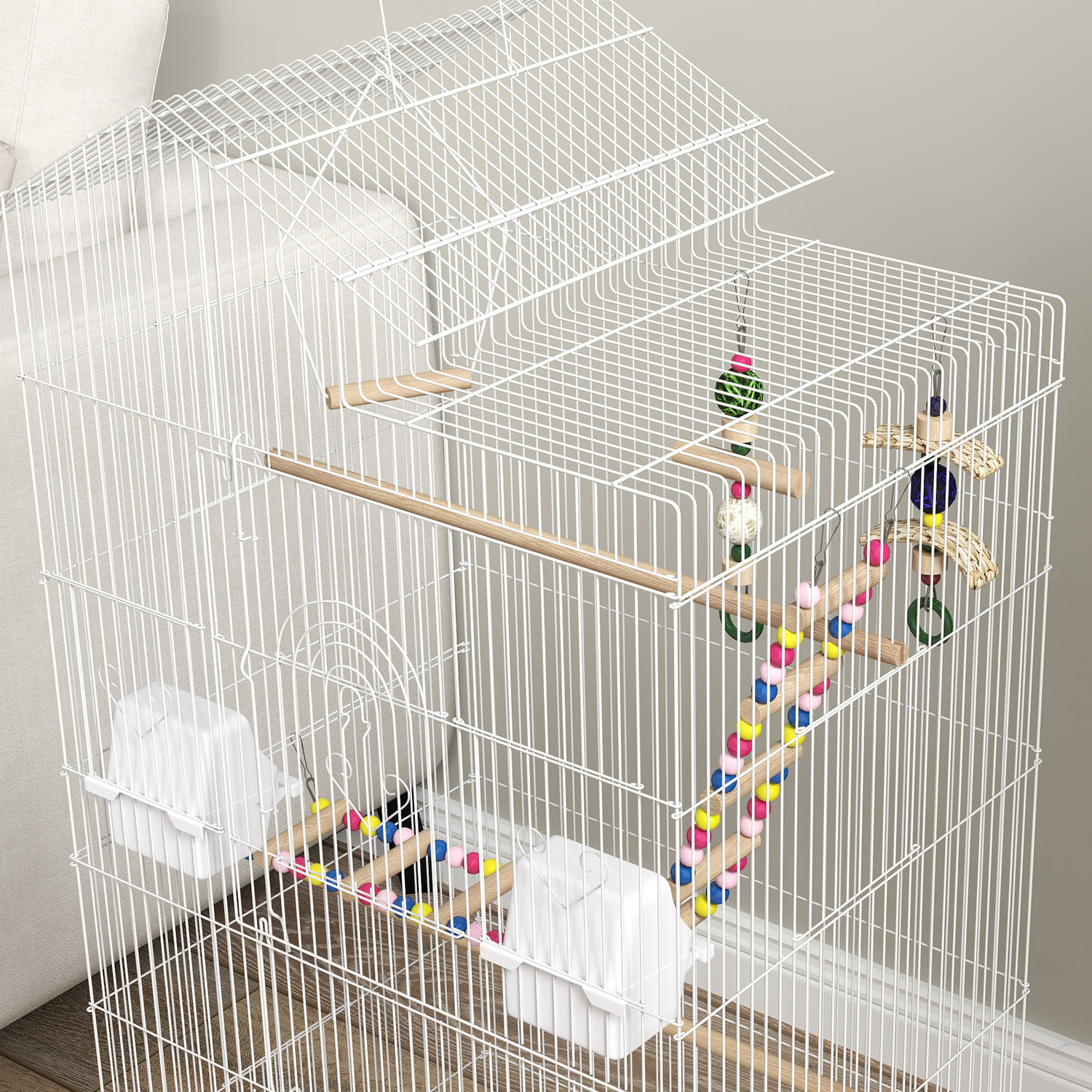 Photo inspiration: Picture Idea: Pawhut Bird Cage For Small Birds With Accessories