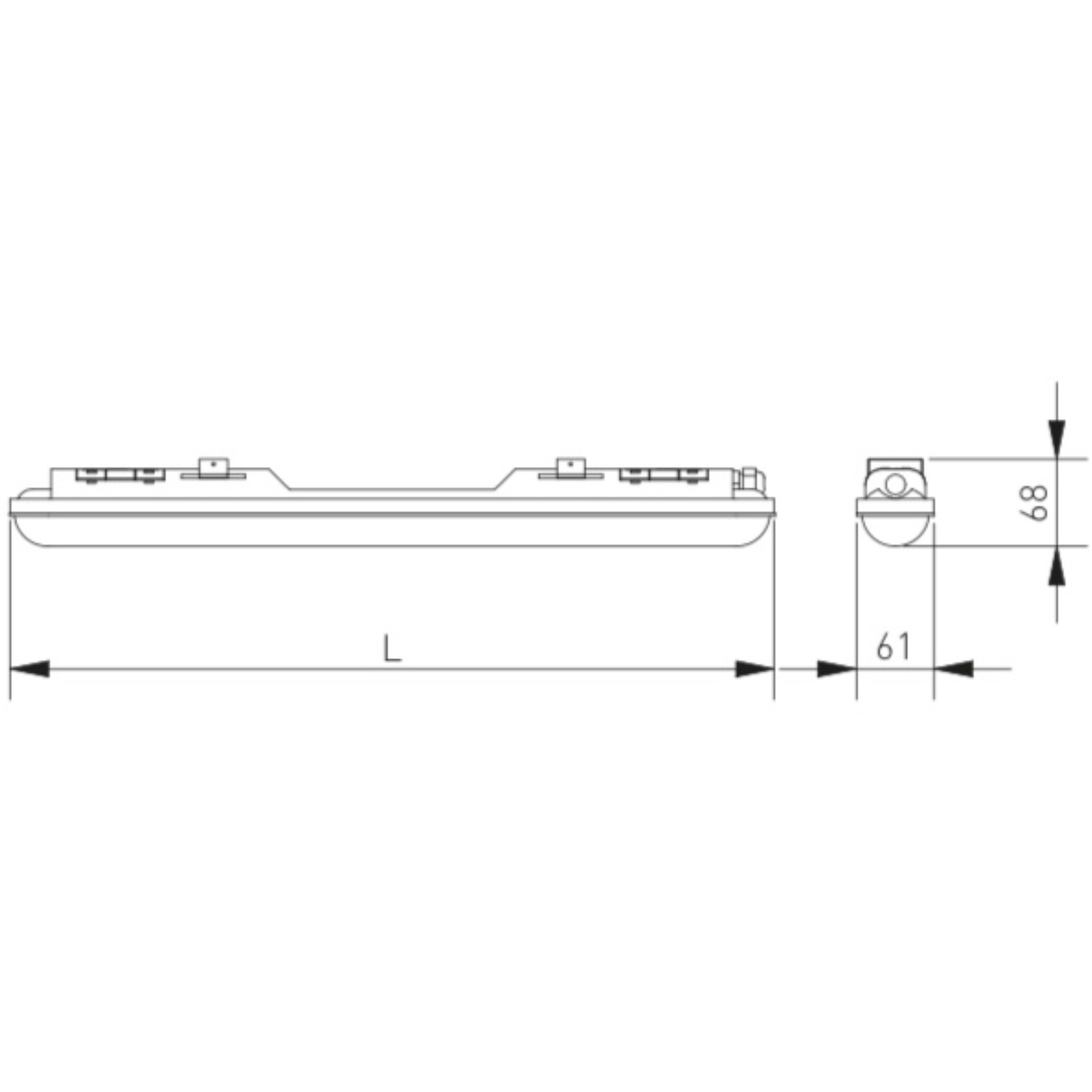 CGC WELLS Waterproof Slim LED
