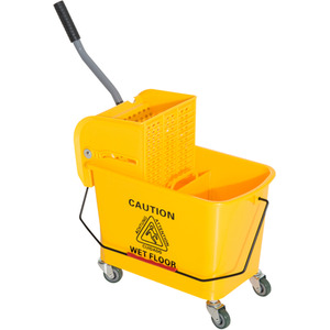HOMCOM Mop Bucket with Wringer Wheels