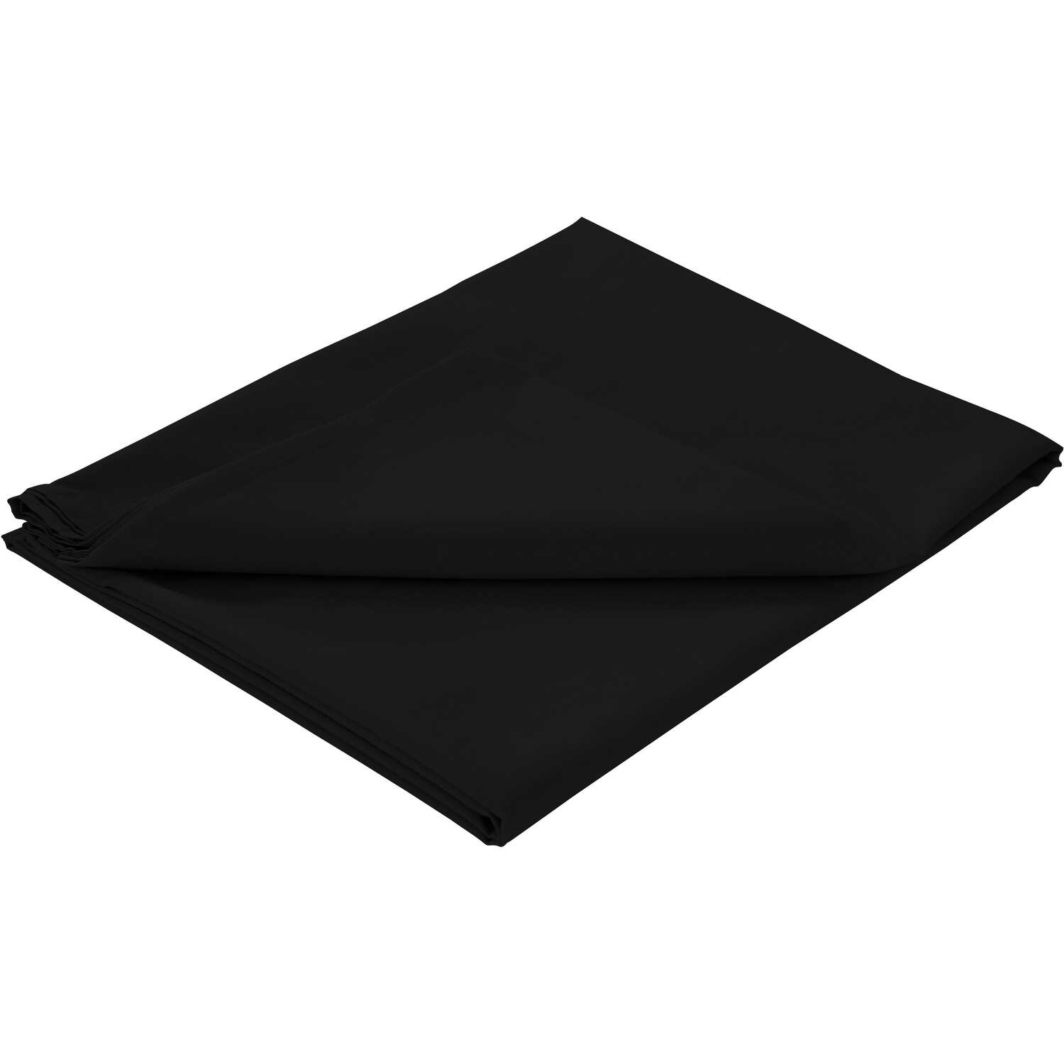 Basics Flat Sheet - Black Double