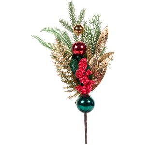 Traditional Festive Bauble Pick