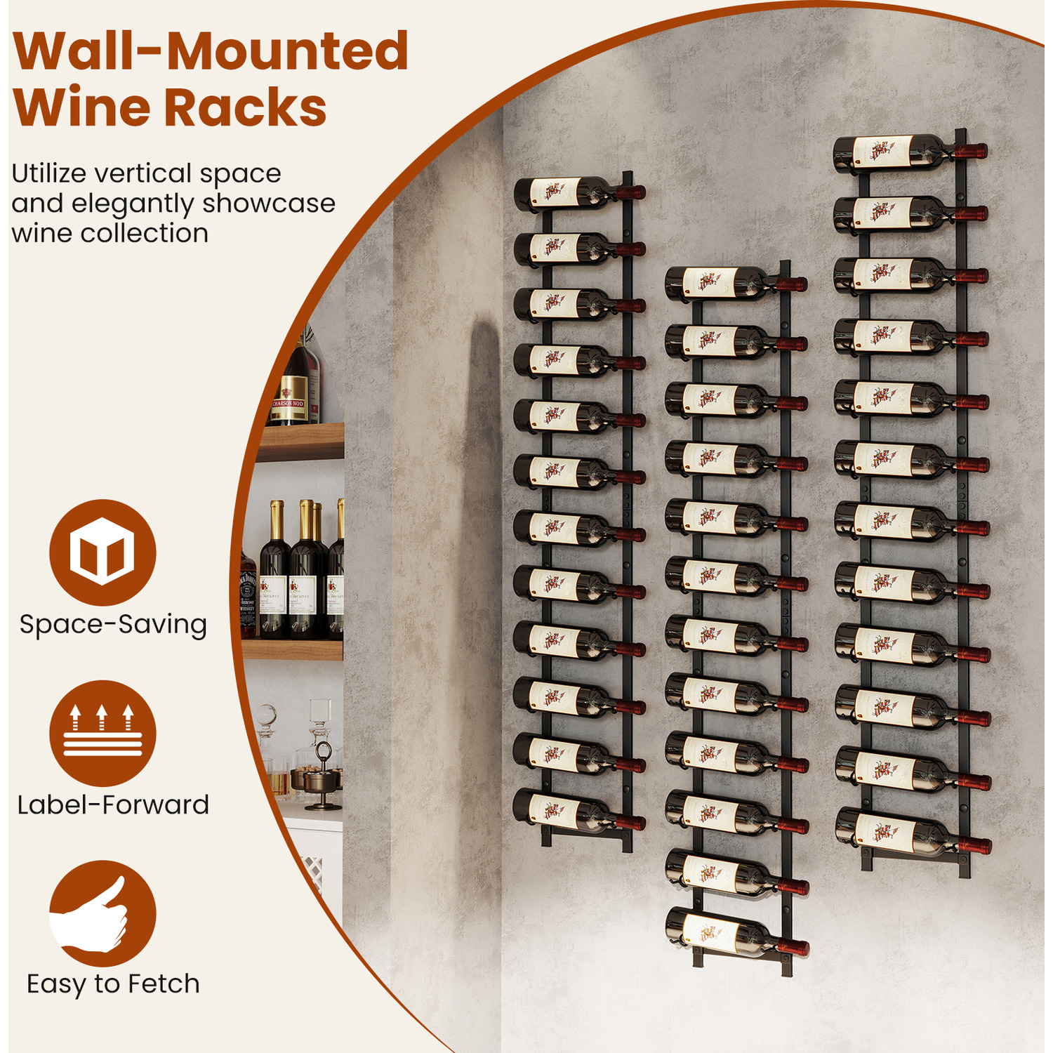 Hanging Wine Display Rack