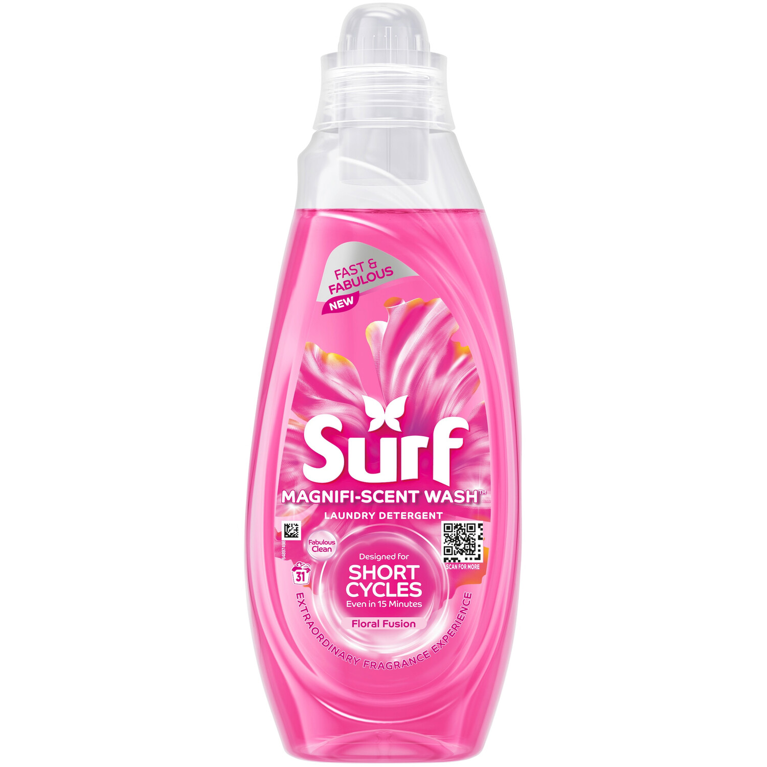 Surf Magnifi-Scent Wash Floral Fusion Laundry Liquid 837 ml (31 Washes)