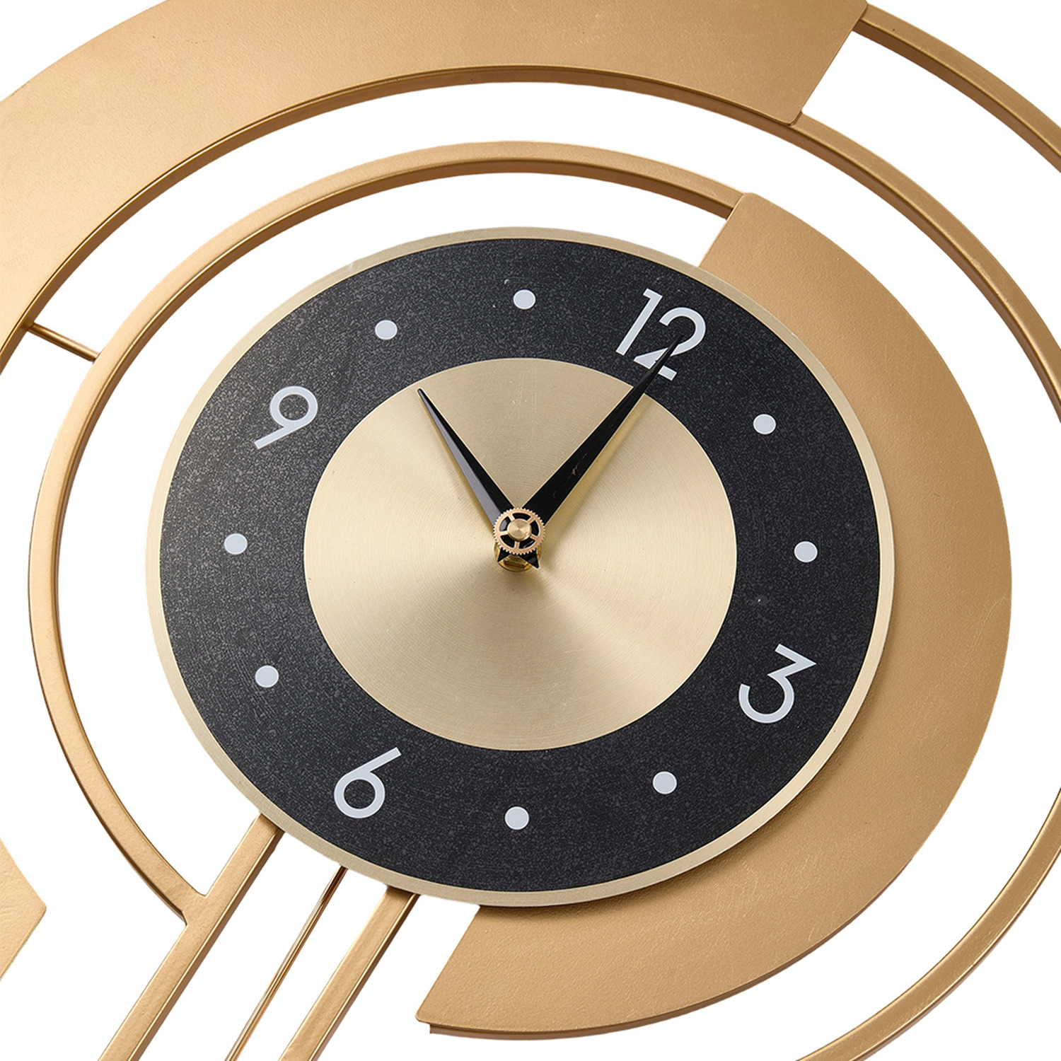 18 Inch Modern Decorative Non-Ticking Wall Clock with Pendulum