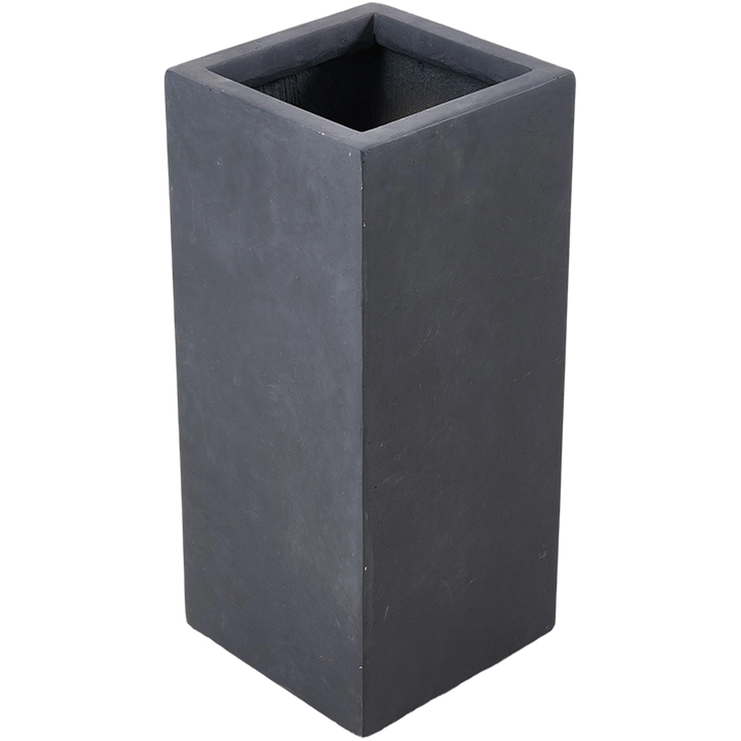 Cement Planter Flower Pot with Drainage Hole - Light Grey / 28cm