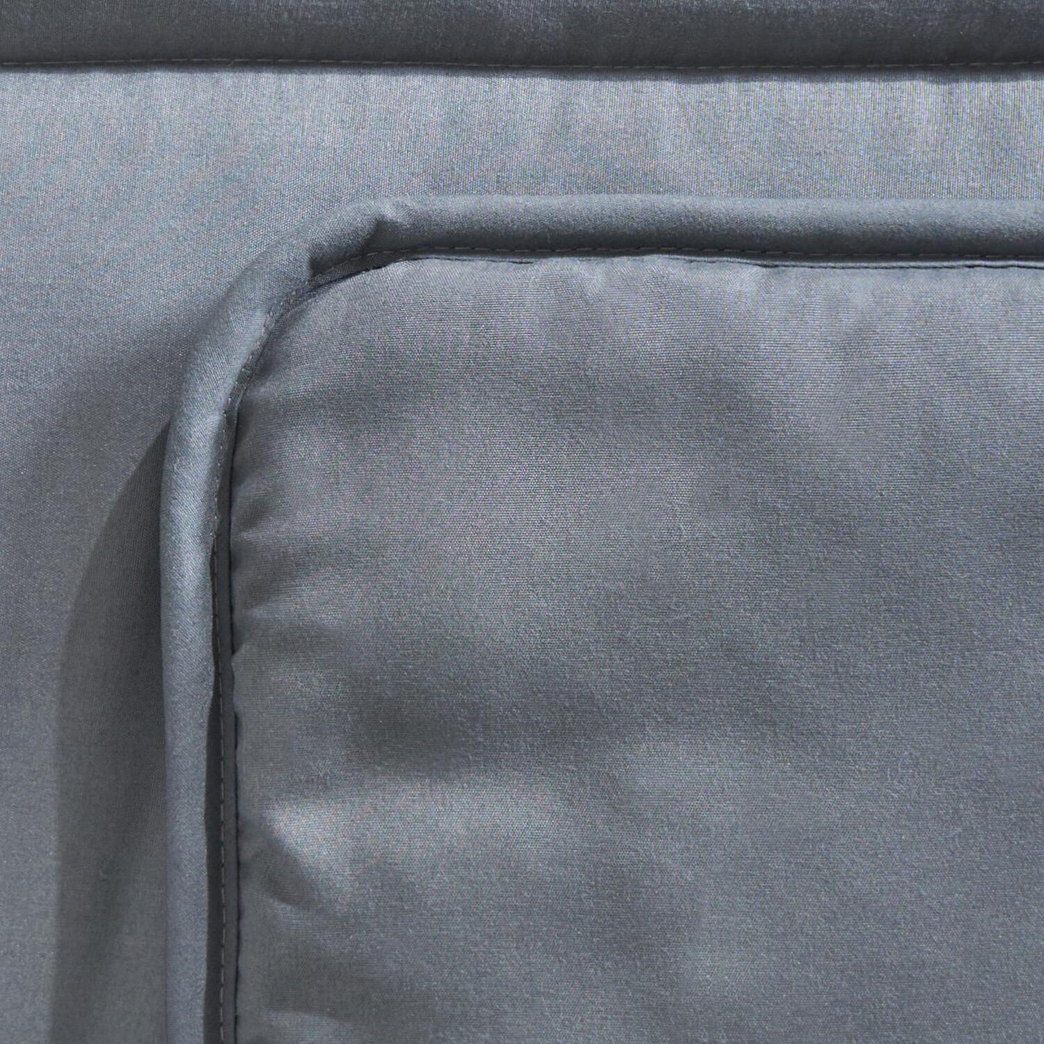 Coverless 10 5 Tog Soft Duvet Set - Grey Double 1 55kg