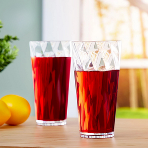 6pc Clear Plastic Drinking Tumblers