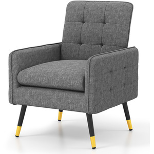 Linen Fabric Accent Chair