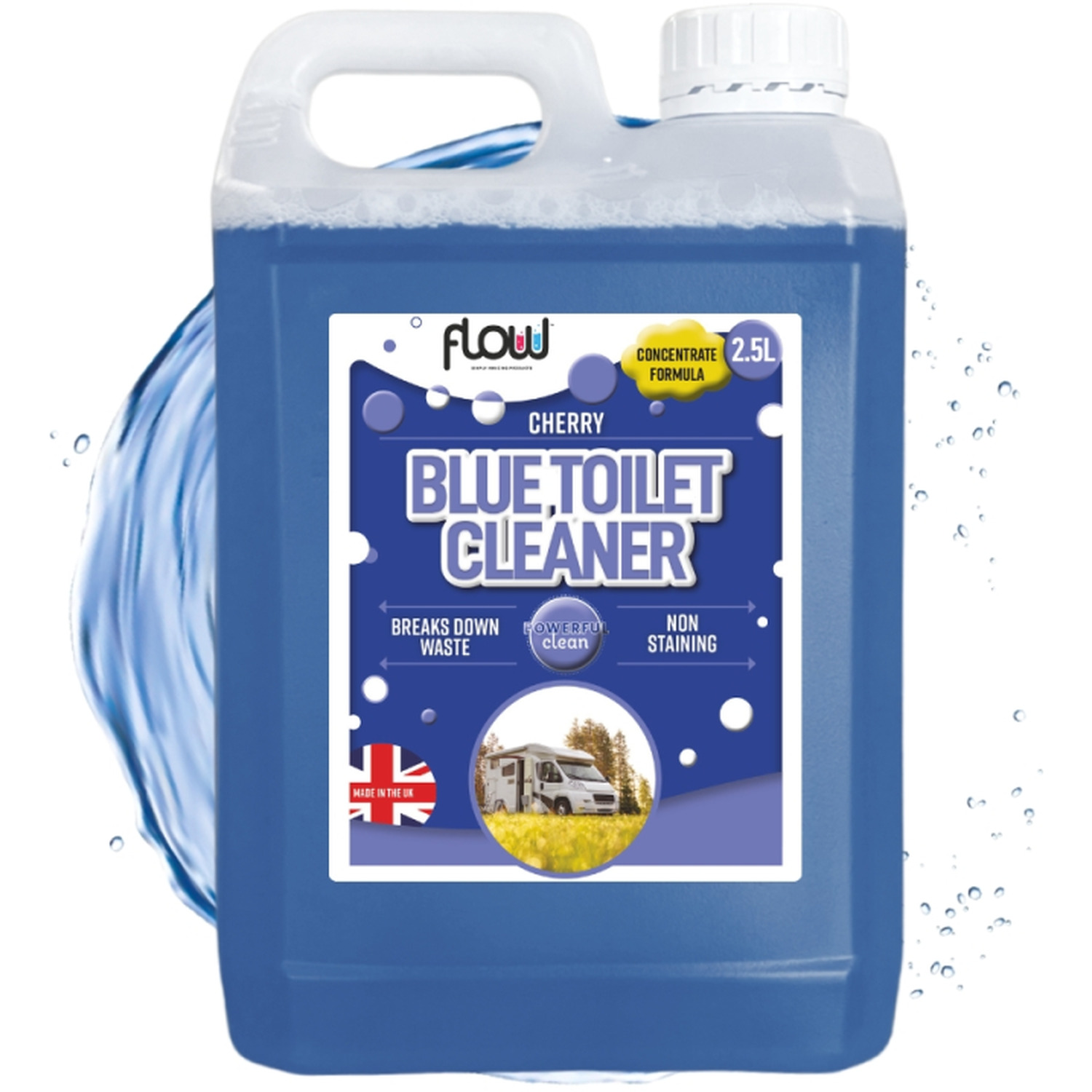 Image of 2.5L Cherry Scented Blue Toilet Cleaner&hellip;