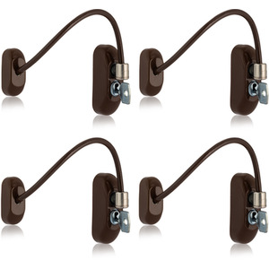 Brown 4 Pack Viper Key Locking Window Restrictor shot 10578666