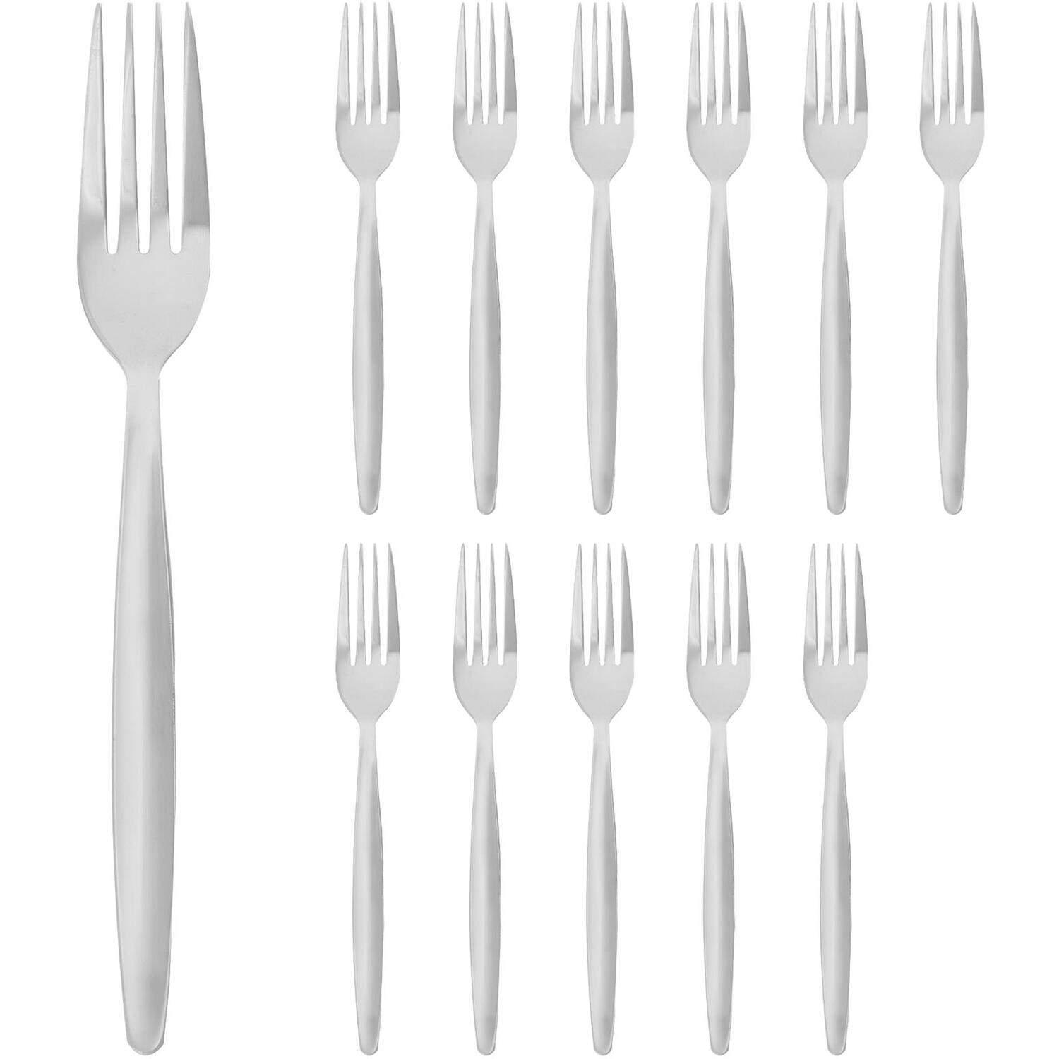 Image of Stainless Steel Dinner Forks - Silver&hellip;