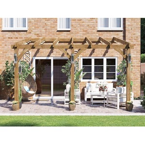 Dunster House Wooden Lean To Pergola Kit