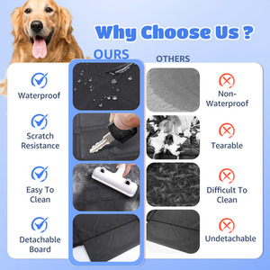 Back Seat Extender for Dogs, Waterproof Car Seat Cover