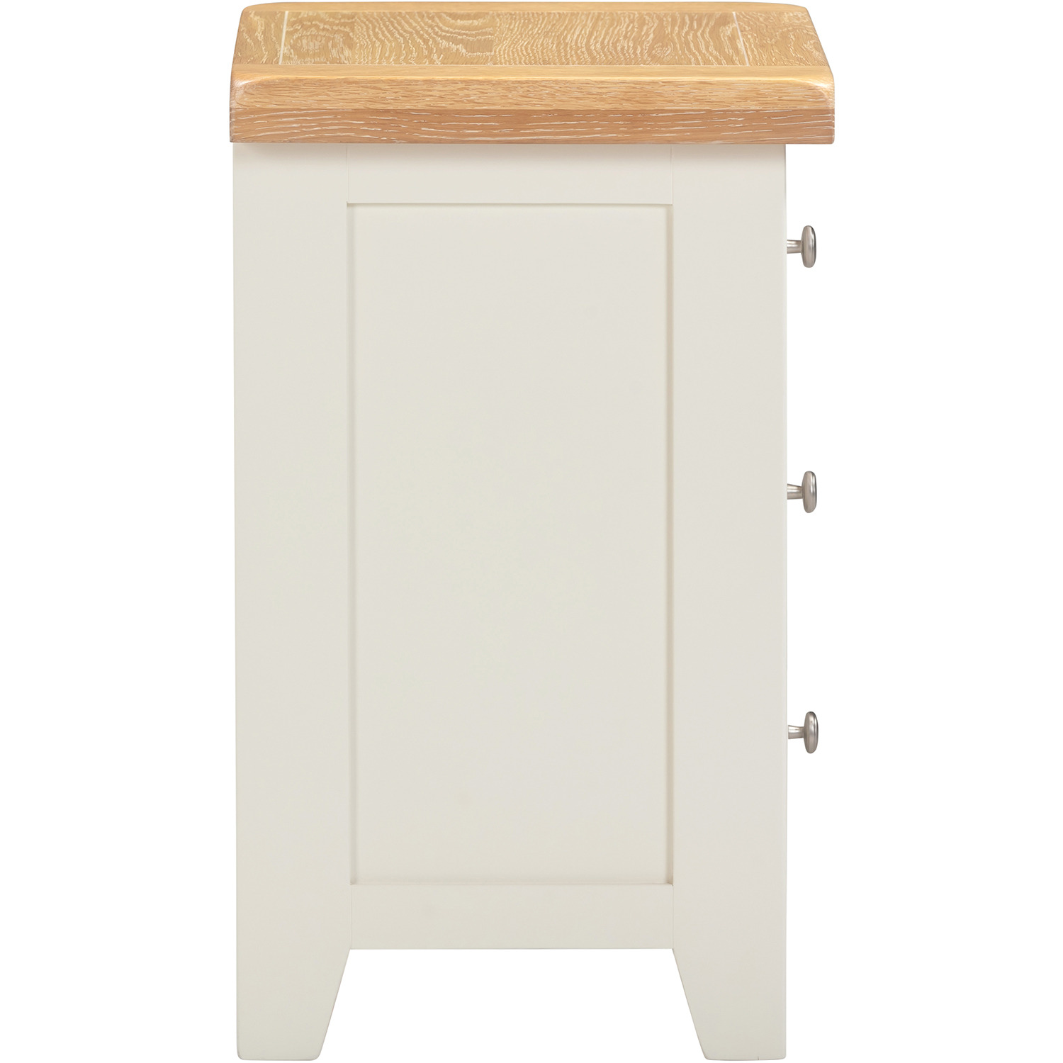 Windsor 3 Drawer Bedside Fully Assembled - Ivory