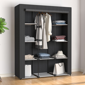 Steel Frame Fabric Wardrobe
