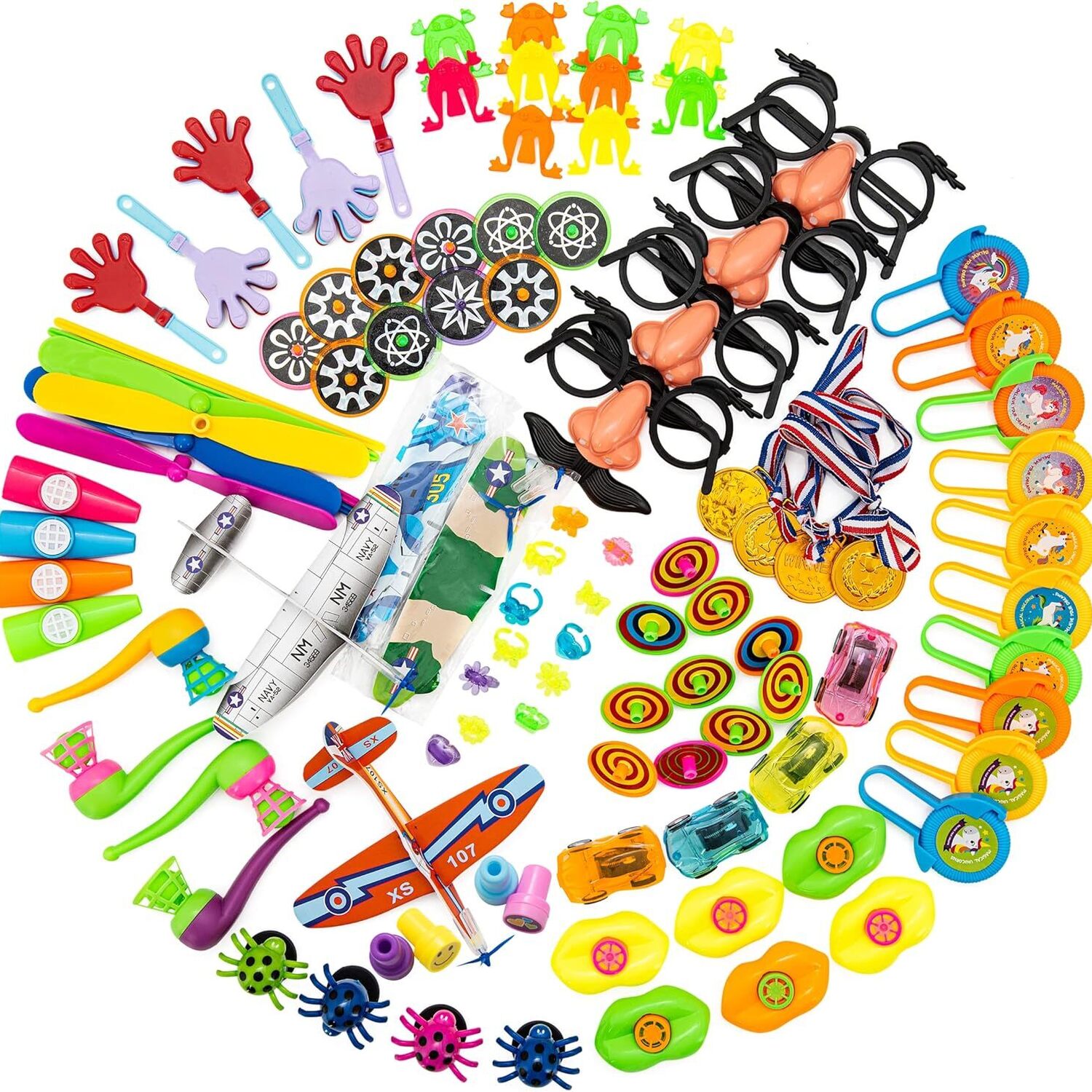100 Pcs Assorted Party Bag Toys Kids Lucky Dip Gift Prizes