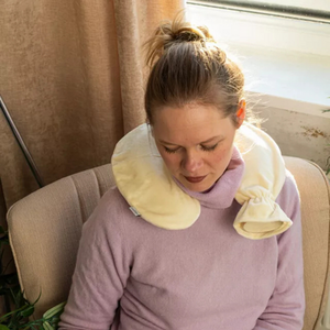 Long Hot Water Bottle Natural Rubber with Removable Fleece Cover