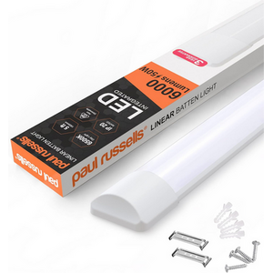 5 Foot Slim LED Batten Light, 50W , 6000lm, 6500K, IP20