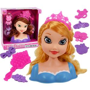 Doll Princess Styling Head with Hair Accessories Kids Hairstyling Toy