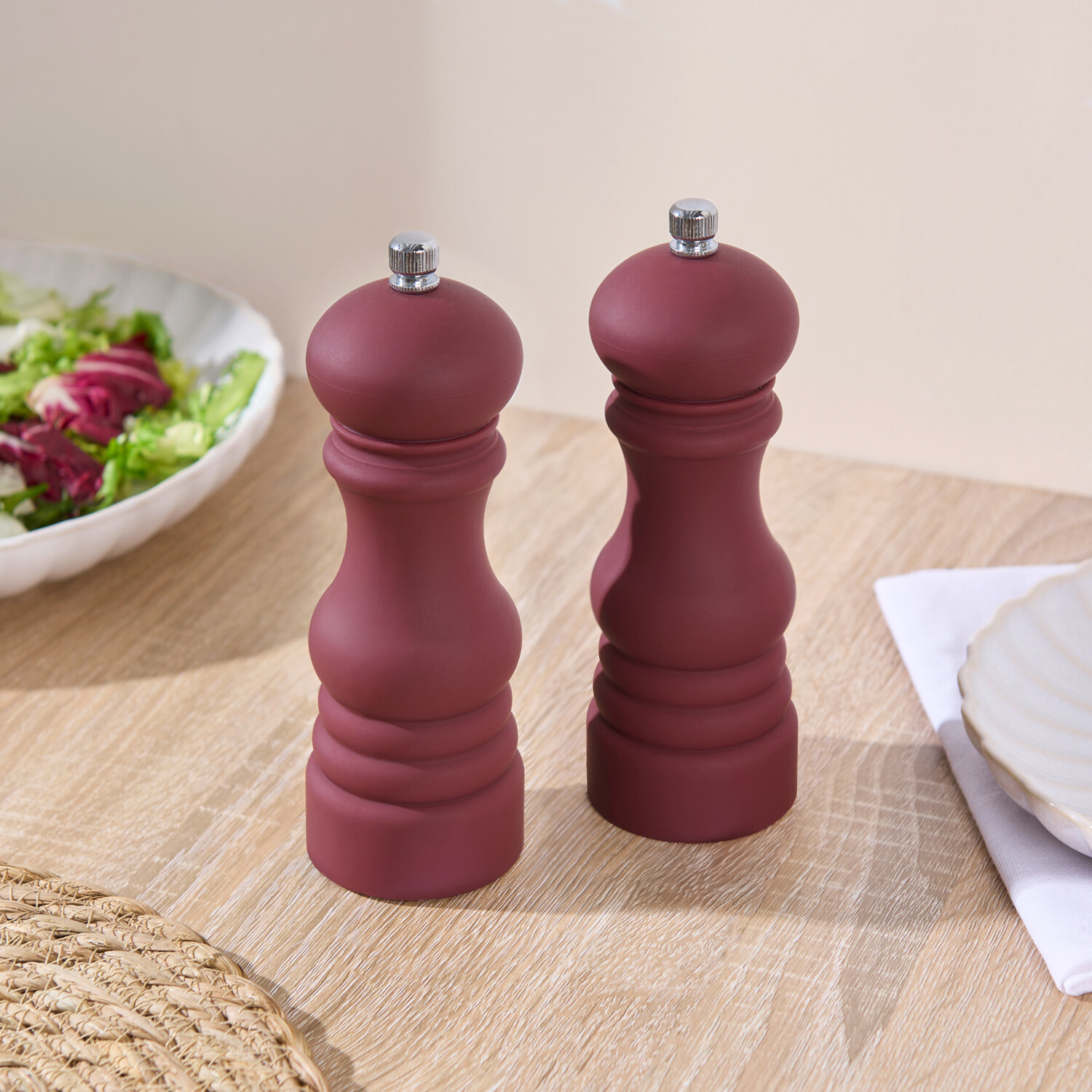 Image of Wooden Salt and Pepper Mill Set&hellip;