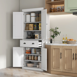 HOMCOM Kitchen Cupboard with Drawers and Doors 835-042V05WT
