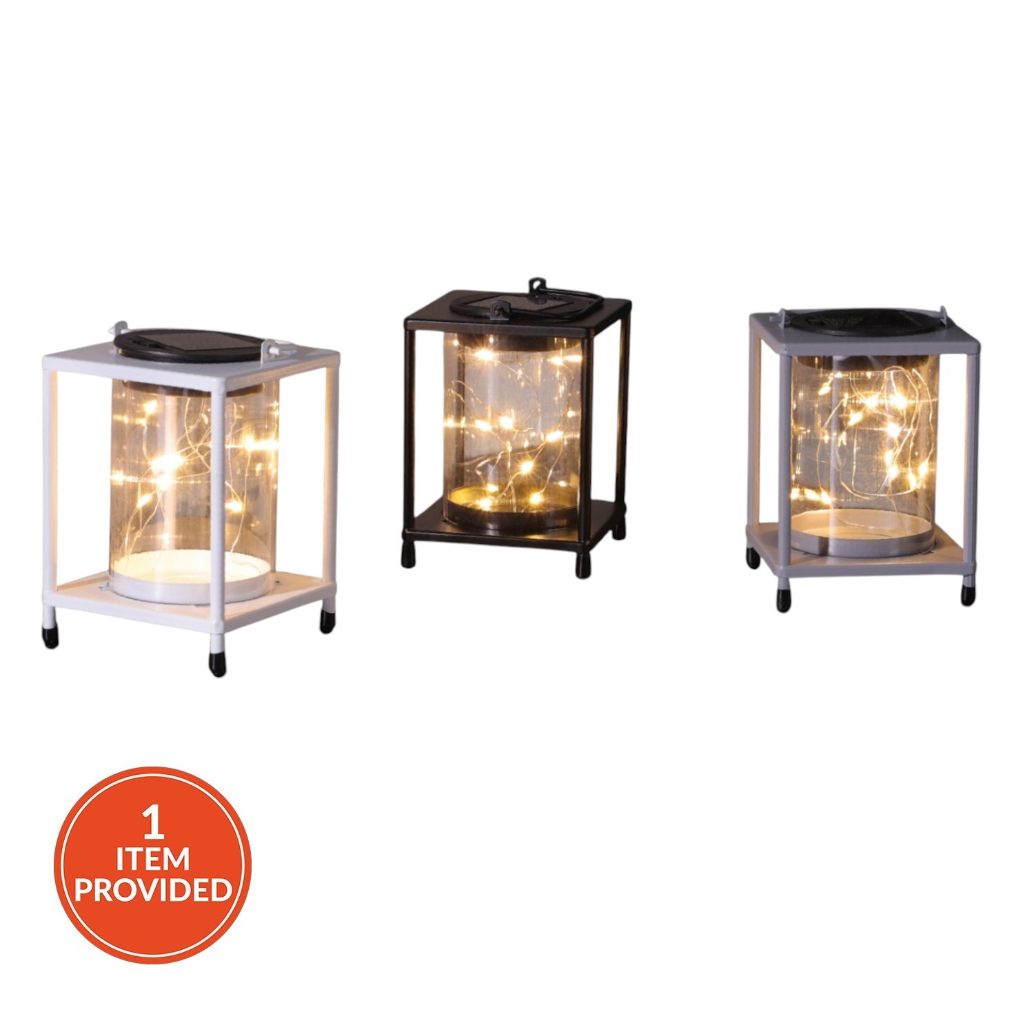 Image of Solar Powered Square Lantern