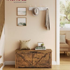 VASAGLE Storage Bench with Safety Hinges and Large Capacity