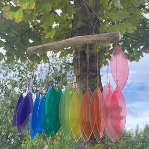 Rainbow Glass Chime Assorted MultiColor