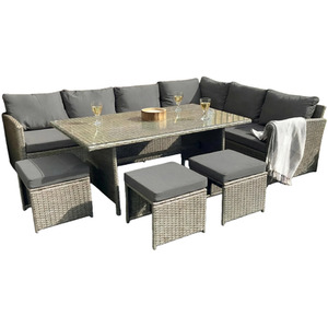 Knutsford 9 Seat Corner Rattan Dining Set