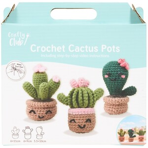 Crochet Cactus Pots Kit