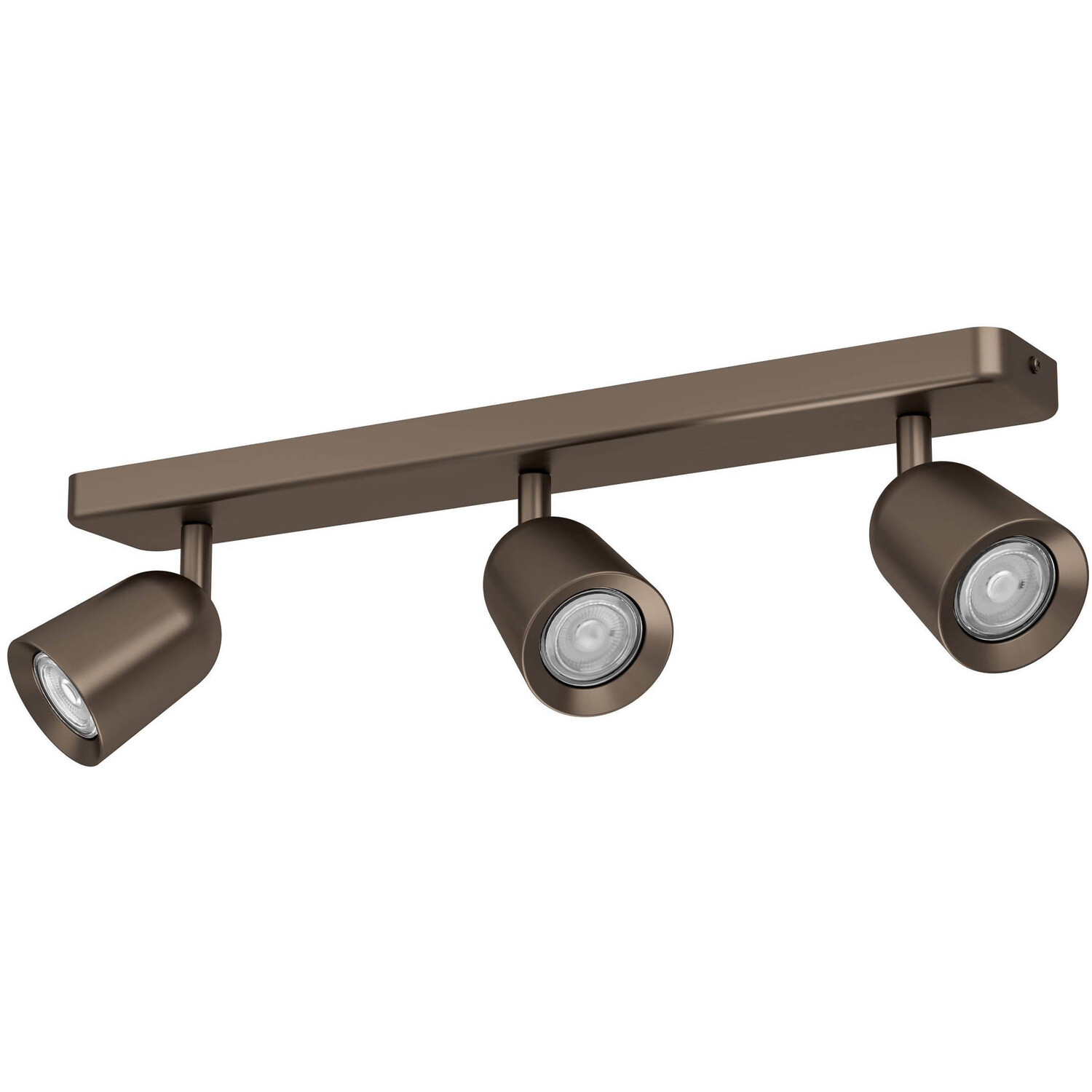 Eglo Camaldoli Steel Gu10 3-light Spotlight Dark Bronze - Dark Bronze