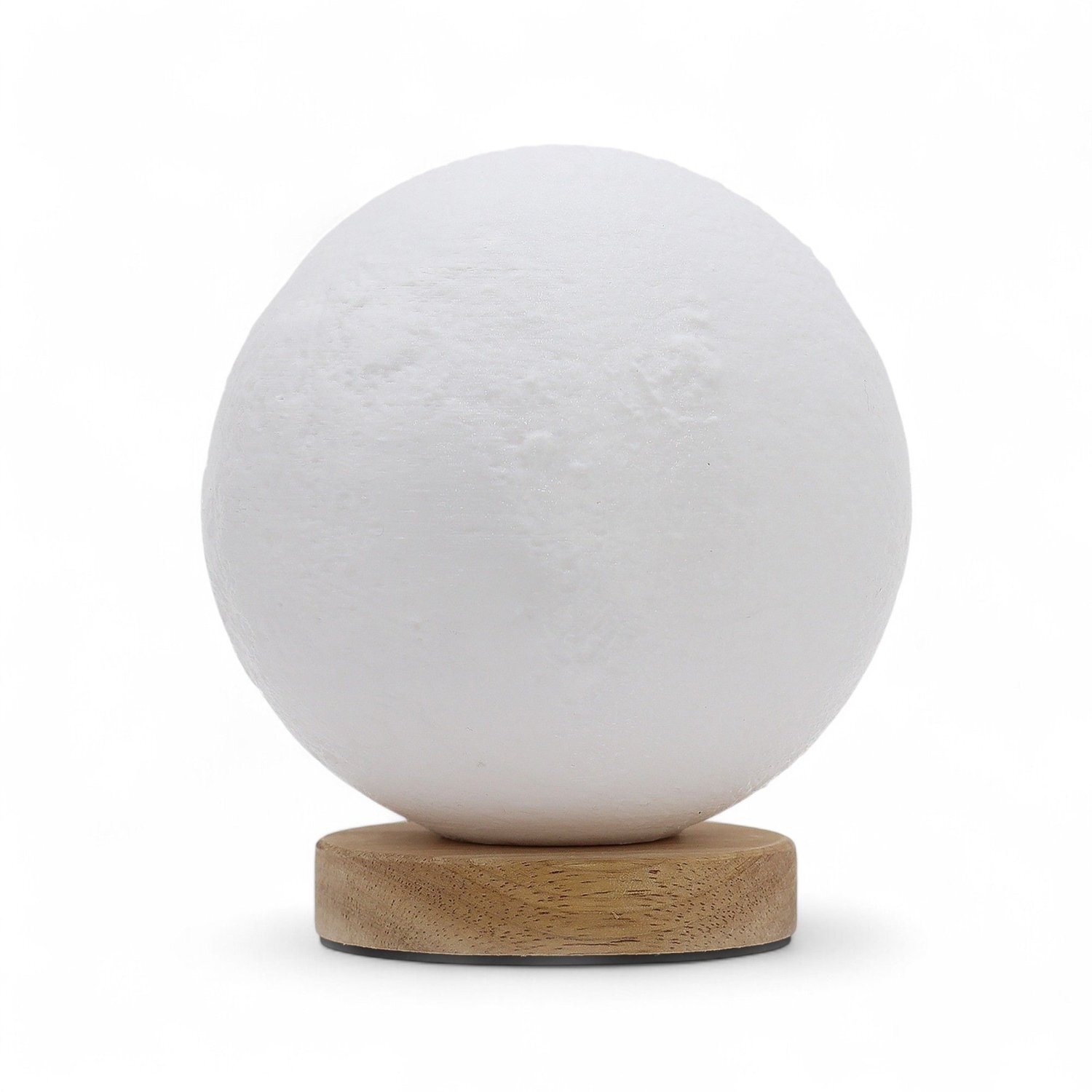 Moon New Wave Usb Lamp Brightness Settings Cratered Surface - White
