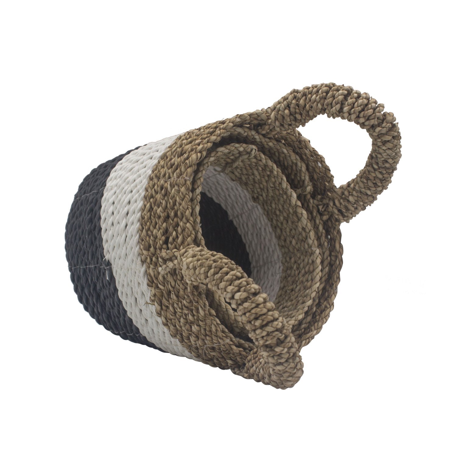 Seagrass Basket Set - Multi-Color Handwoven Storage Decor